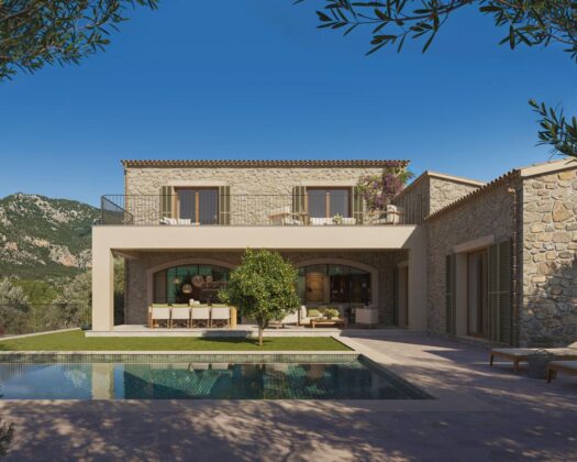 Mediterrane Neubaufinca bei Valldemossa